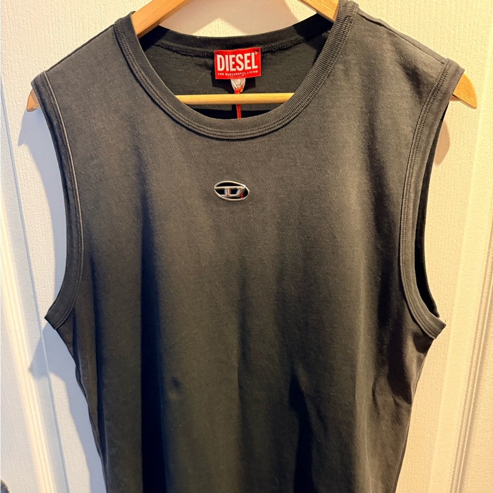 Diesel Charcoal Sleeveless Tee